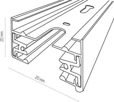 Zdjęcie produktu dla Szynoprzewód 2m biały 1-fazowy TRACER 1F 4140 TK Lighting