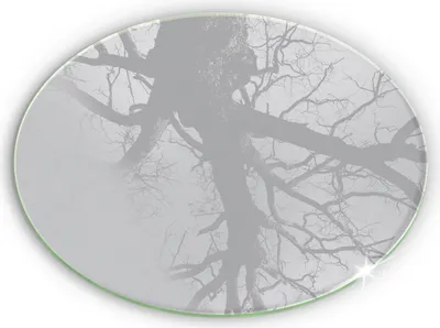 Produktbild von Grabkerze Untersetzer Glastafel Gummifüße Motiv - 30 cm - Graue Farbe