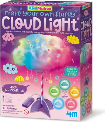Produktbild von 4M Fluffy Lichtwolk kreatives Spielzeug mehrfarbig edukativ
