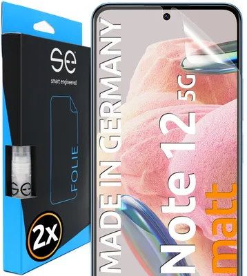 Produktbild von 2x se Schutzfolie (entspiegelt) Xiaomi Redmi Note 12 5G