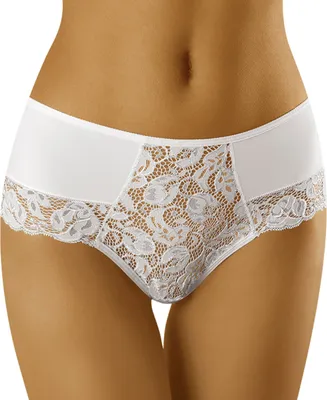 Produktbild von Wolbar Damen Slip Unterhose Spitze WB426, weiß, L
