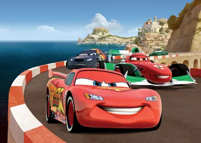 Produktbild von Disney 0 Cars Rot, Blau und Beige - 600961 - 1,56 x 1,12 m