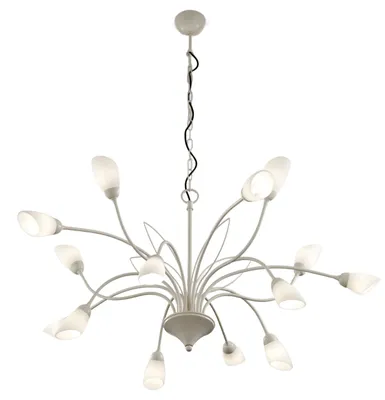 Obrázek produktu pro Lustr GLORIOSA šedo-bílý 15xG9x15W, kov, rozměry: 165x102x102 cm, IP20, Jupiter