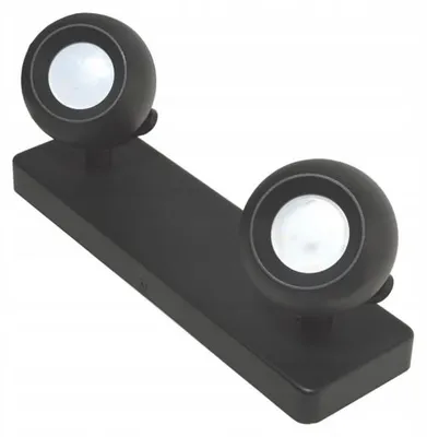 Productafbeelding van Bowi Colm Spotlamp, 2x GU10, zwart, plafondlamp