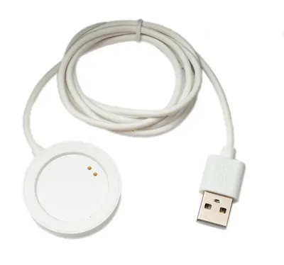 Zdjęcie produktu dla Kabel USB 2.0 SYSTEM-S o długości 93 cm do ładowania smartwatcha OnePlus Watch w kolorze białym