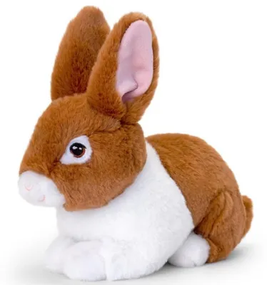 Produktbild von Keel Toys Pluschhase - Pluschtier - braun - sitzend - 18 cm - kuscheliger Hase