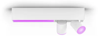 Produktbild von Philips Hue White and Color ambiance Centris 2-Deckenspot, Intelligenter Einbaustrahler, Bluetooth/Zigbee, Weiß, LED, Metall, GU10