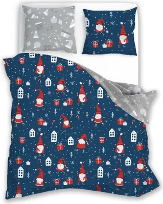 Immagine prodotto di Biancheria da letto, biancheria da letto in cotone, Natale Scandic 200x220 081 skrzaty