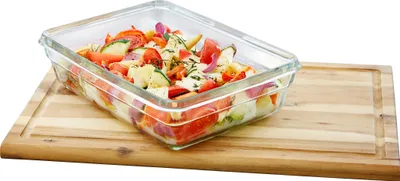 Image de Emsa ClipClose Glass boîte à provisions 850 ml verre rouge