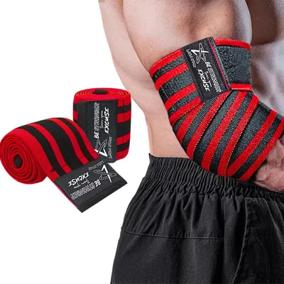 Produktbild von Ellenbogenbandagen 120 cm, Nylon, für Krafttraining, 1 Paar