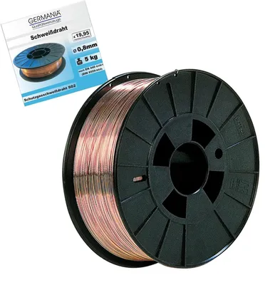 Obrázok produktu pre Zváračský drôt 0,8 mm, 5 kg, určený na zváranie ocele