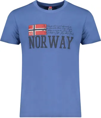Immagine prodotto di Camicia Norway a maniche corte da uomo Oluwamisimi Blue L
