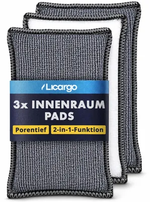 Image de LICARGO : Éponge abrasive pour un nettoyage intérieur automobile en profondeur