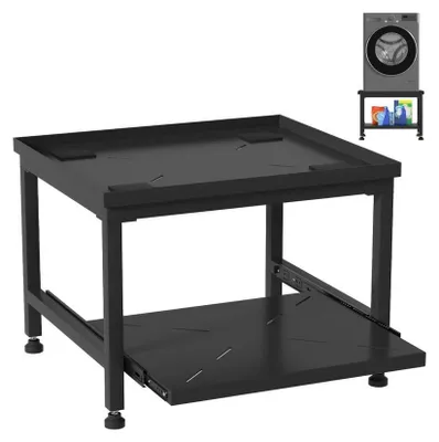 Produktbild von Hebitod Waschmaschinen Untergestell Schwarz Unterbausockel 63x54x45.5cm