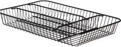 Produktbild von Besteckkasten schwarz Metall 26 x 4,7 x 35,5 cm (6 Stück)