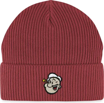 Produktbild von Spreadshirt Popeye Als Stickmotiv Fisherman Beanie Bio Mütze, One size, Erdrot