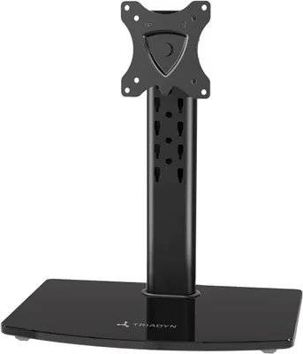 Produktbild von Monitorständer Schreibtisch für 13-32 Zoll Monitor TV Höhenverstellbar Drehbar Pivot VESA 75x75 100x100 bis 15 kg TRD-BLK-C1ST Triadyn
