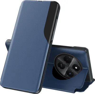 Obrázek produktu pro Flipové pouzdro pro Xiaomi Redmi 14C,Polyuretankůže pouzdro s okénkem a funkcí stojánku modré
