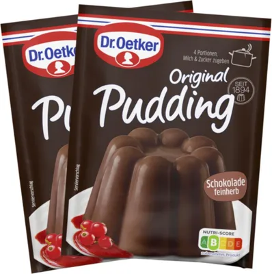 Produktbild von Dr. Oetker Original Pudding Schoko feinherb 2er 96g