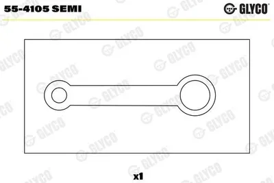 Produktbild von GLYCO Pleuelbuchse 55-4105 SEMI für IVECO Zeta 34,8mm