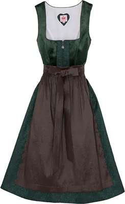 Produktbild von Spieth&Wensky 2-teiliges Buchsbaum Midi-Dirndl Kleid Dirndl Trachtenkleid Rocklänge 70cm, Farbe:Grün, Größe:44/2XL