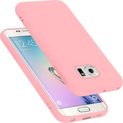 Immagine prodotto di Cadorabo custodia protettiva per Samsung Galaxy S6 EDGE PLUS caso in rosa telefono cellulare Custodia Cover TPU Etui