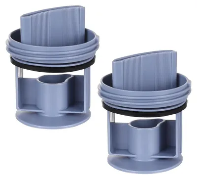 Produktbild von 2 Stück Flusensieb Waschmaschine für Bosch Siemens,Flusensieb Flusensiebeinsatz Flusenfiltereinsatz Laugenpumpensiebeinsatz