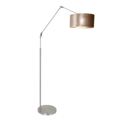Immagine prodotto di Steinhauer - lampada da terra - Prestige Chic - acciaio - metallo velluto - lampada d'atmosfera - E27 - 8104ST