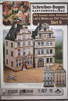 Produktbild von Schreiber-Bogen Kartonmodellbau Wir bauen eine Altstadt! Set 6 HO