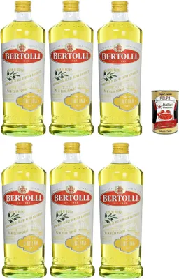 Produktbild von Bertolli olio di oliva Olivenöl Cucina 6er Pack (6 x 1000 ml) + Italian Gourmet polpa 400g