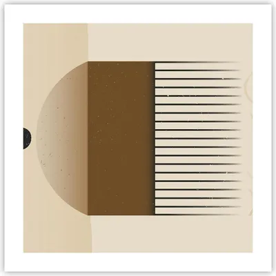 Produktbild von Poster - Poster ohne Rahmen - Abstraktion Geometrisch Boho - 50x50 cm - Wand Bild - Wanddeko - Wandbilder - Kunstposter - Wandposter - Bilder - Kunstdruck - Wanddekoration - Wandbild - P2XAC50x50-4826