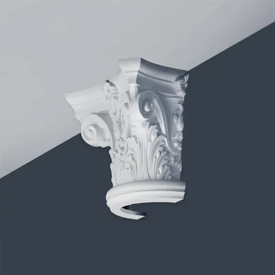 Immagine prodotto di Orac Decor K1121 Luxxus Mezzo Capitello Per Stucco Mezza Colonna Elemento decorativo da parete