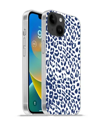 Produktbild von MuchoWow® Handyhülle Schutzhülle Hülle für Apple iPhone 14 - Softcase Panther Druck - Blau - Abstrakt Silikon Softcase Handy Hülle - Mobiltelefonhülle