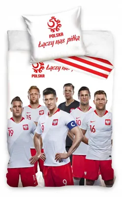 Produktbild von Carbotex Robert Lewandowski Bettwäsche Set 160x200 cm Fußball