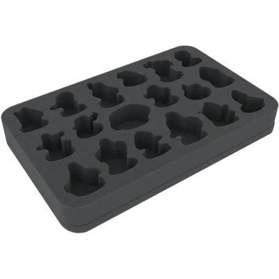 Image de Insert en mousse de 35 mm pour 18 figurines Gloomhaven