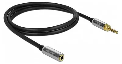 Obrázok produktu pre DeLOCK 85782, 3.5mm, Samec, 3.5mm, Samica, 3 m, Čierna, Šedá