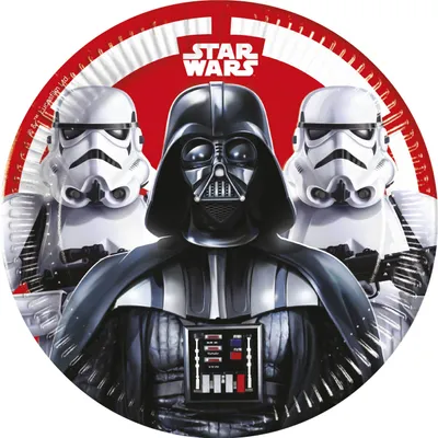 Produktbild von Pappteller Star Wars 23cmØ/8 St.