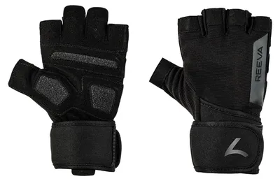 Produktbild von REEVA Unisex Trainingshandschuhe Fitness Wrist Wraps black - Größe XL