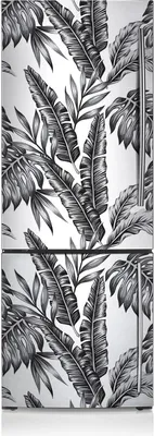 Produktbild von Kühlschrankfolie Aufkleber Kühlschrankmagnete Dekoration Kühlschrankfolie 60x190 cm - Blätter