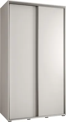 Produktbild von MEBLE KRYSPOL Davos 1 Schrank, zwei Türen - 235,2x140x60 cm - Weiß Weiß Silber