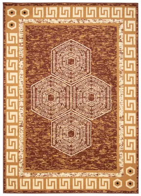Immagine prodotto di Tappeto Soggiorno Camera da letto Design a pelo corto Moderno Marrone Beige Screziato ÖKOTEX 140 x 200 cm