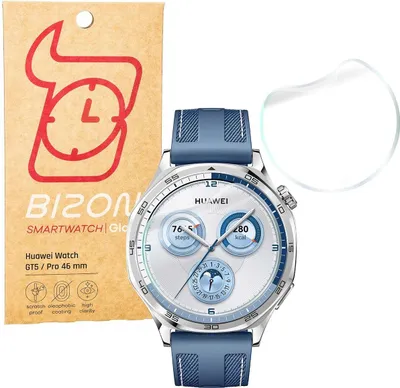 Produktbild von Bizon Glass Watch Hydrogel Huawei Watch GT 5 / GT 5 Pro 46 mm [2 PACK]
