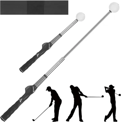 Image de Entraîneur de swing de golf, avec bracelets réglables et club amovible, pour une utilisation en intérieur et en extérieur