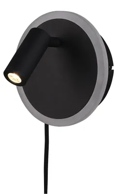 Obrázek produktu pro LED nástěnné osvětlení Trio Jordan 7 W 750 lm 3000 K černé
