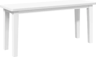 Zdjęcie produktu dla Ławka 90 cm Biała lite drewno guma