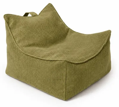 Produktbild von MeowBaby Slimcord Sitzsack für Kinder, Cord, 70x60x50 cm, khaki