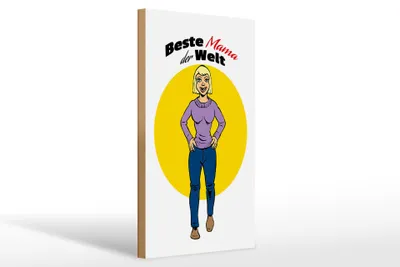 Produktbild von Holzschild Spruch 20x30cm Beste Mama der Welt