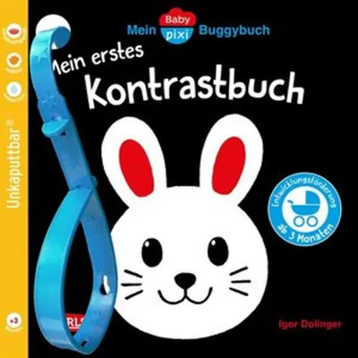 Immagine prodotto di Carlsen Baby Pixi (unkaputtbar) 181: Mein Baby-Pixi-Buggybuch: Mein erstes Kontrastbuch ab 3 Monaten