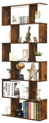 Produktbild von Bücherregal 6 Ebenen Holz Braun 80 x 23 x 191 cm