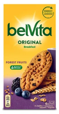 Zdjęcie produktu dla Belvita ciastka zbożowe z owocami leśnymi 300 g
